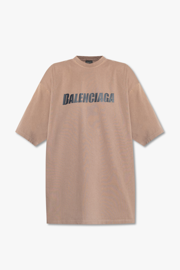 Balenciaga t shirt brown best sale